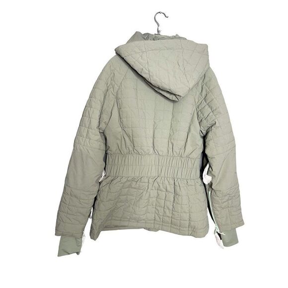 NEW Free People FP Movement All Prepped Ski Jacket in Greyed Olive Sage Large - Picture 9 of 15